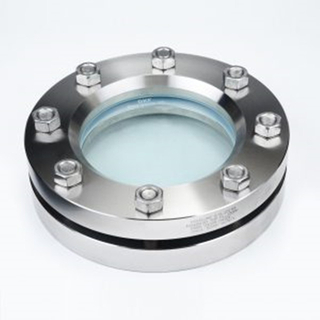 Sanitary Stainless Steel Round 10 Bar Pressure Flanged Sight Glass
