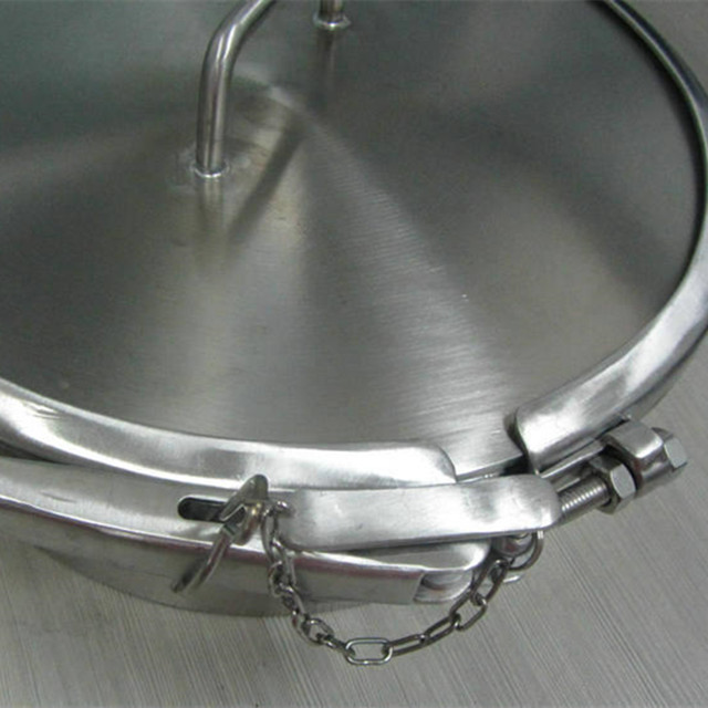Sanitary Stainless Steel Pressure Round Clamp Kettle Manhole Cover 