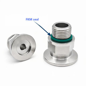 ISO-KF Flanged to BSPP Male Threaded Adapter 304SS Stainless Steel