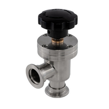 KF Flanged Manual Bellows Seal Vacuum Angle Valve Stainless Steel 304 