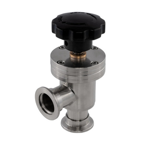 KF Flanged Manual Bellows Seal Vacuum Angle Valve Stainless Steel 304 