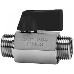 PN63 Mini Ball Valve Male Ends SUS304 SUS316