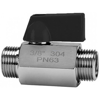 PN63 Mini Ball Valve Male Ends SUS304 SUS316