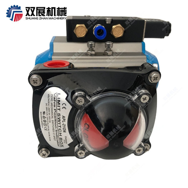 Sanitary Stainless Steel Butterfly Valve with Position Switch And Solenoid Valve
