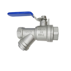 Stainless Steel Threaded Ball Valves with Easy Access Strainer