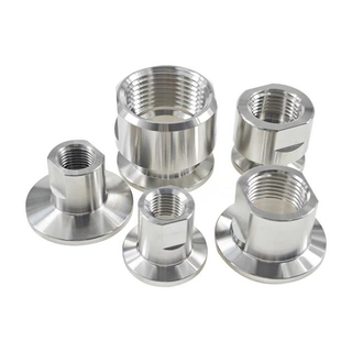 ISO-KF Flanged to BSPP Female Threaded Adapter 304SS Stainless Steel
