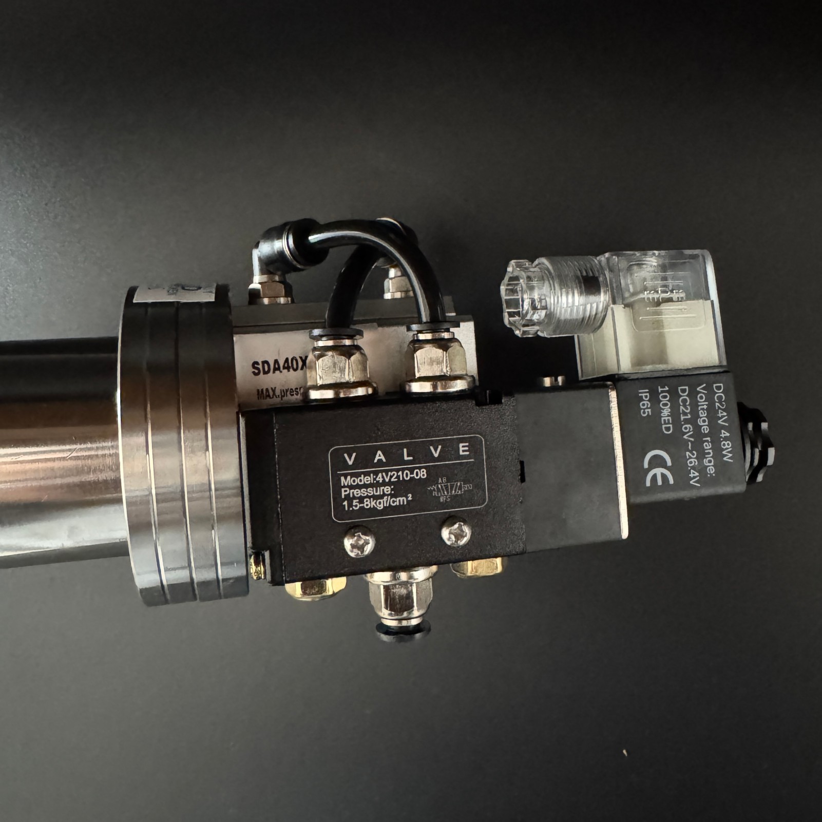 Y Type ISO-KF Flanged Pneumatic Bellows Sealed SS Angle Valves 