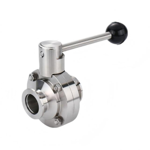 Manually ISO-KF Flanged Butterfly Valve Stainless Steel 304