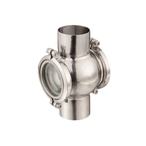 Sanitary Stainless Steel Welded On In-Line Sight Flow Indicator