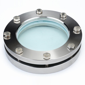 Sanitary Stainless Steel 4in. /DN100 Round Flanged Sight Glass PN16 