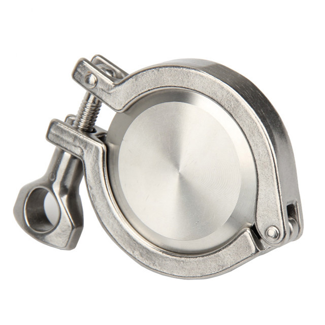 thumbnail image 2 of 108mm 4" Stainless Steel Sanitary End Cap - SS304, Fits 119mm OD Ferrule Flange 2 of 6