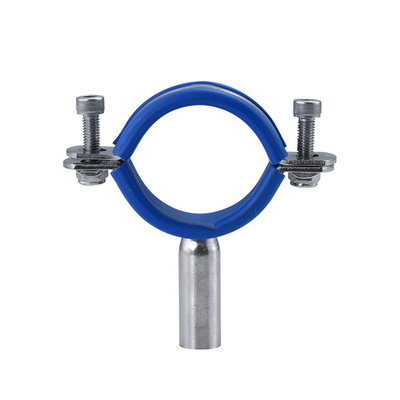 Sanitary Stainless Steel Round Tube Hanger with Blue Silicon Insert