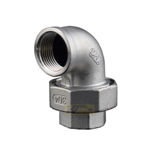 Stainless Steel BSP Elbow Union Cone Seat 150LB Threaed Fitting