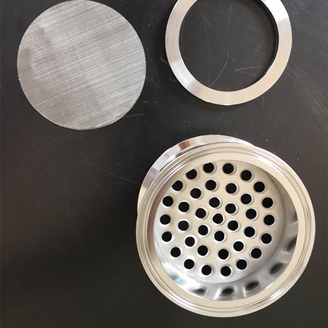 Sanitary Tri-Clamp Plate Filter Screen Mesh and Compression Ring
