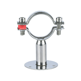 Sanitary Stainless Steel Round Pipe Hanger with Plate